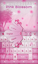 pink blossom go keyboard theme