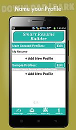 smart resume builder / cv free