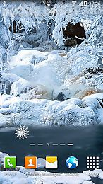 frozen waterfalls