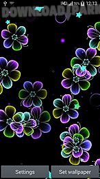 neon flowers