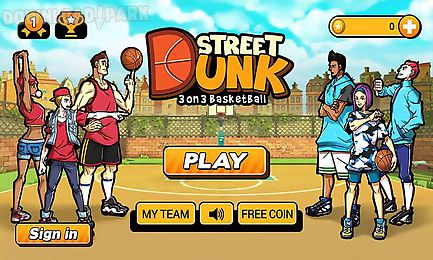 street dunk 3 on 3 basketball