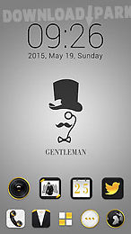 gentleman golauncher theme