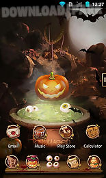 next launcher theme halloween