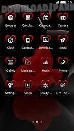 red heart love romantic theme