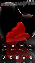 red heart love romantic theme