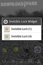 invisible lock screen widget