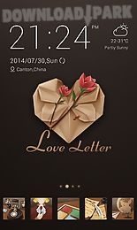 love letter go launcher theme