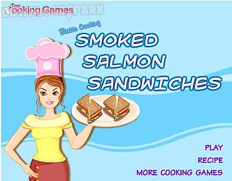 barbie cooking smoked salmon sandwiches