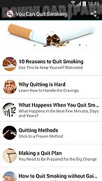 you can quit smoking