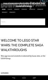 lego star wars: the complete saga walkthroughs
