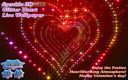 tunnel glitter spark heart 3d