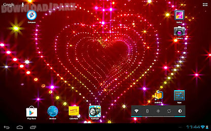 tunnel glitter spark heart 3d