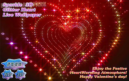 tunnel glitter spark heart 3d