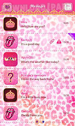 go sms pinky girl theme