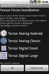 tensai clock widgets