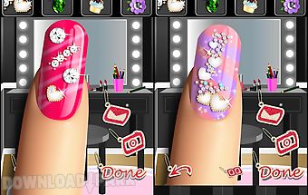 Glitter nail salon: girls game