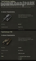 tank talents/info for wot game