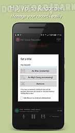 hd voice recorder