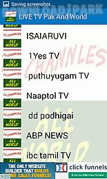 live tv pak and world channels