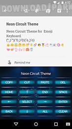 neon circuit emoji keyboard