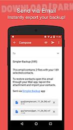 simpler contacts backup