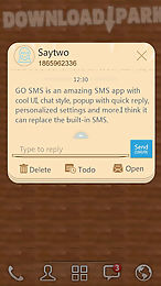 go sms pro sticky notes theme