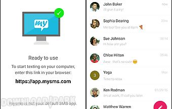 Mysms sms text messaging sync