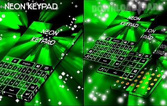 Neon keypad green