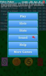 video poker game