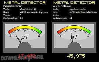 Analog meter metal detector