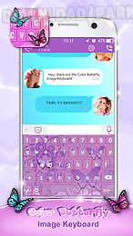 color butterfly image keyboard