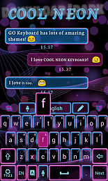 cool neon go keyboard theme
