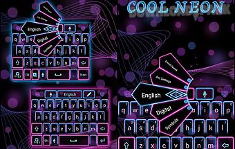 Cool neon go keyboard theme