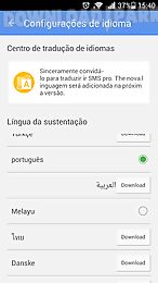 go sms pro portuguese language