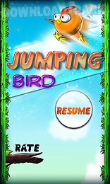 bird jumping