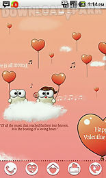 my valentine go launcher theme