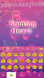shining heart keyboard theme