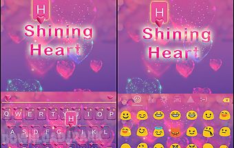Shining heart keyboard theme