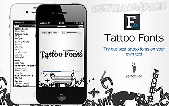 Text tattoo designer
