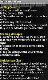 bbm chatzone tips