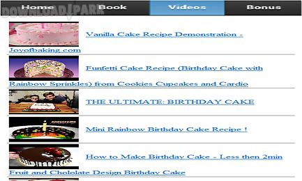 birthday cake recipes app
