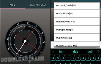 Qibla compass- hijri calendar