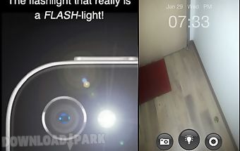 Flash light+camera+clock