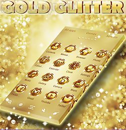 gold glitter go launcher