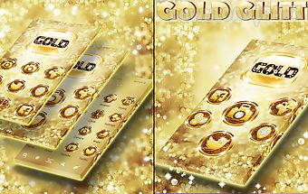 Gold glitter go launcher
