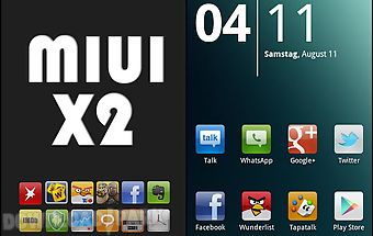 Miui x2 go/apex/adw theme free