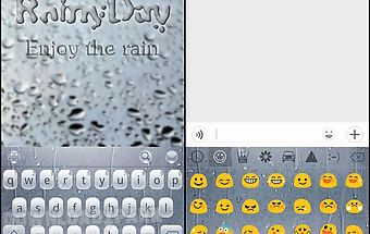Rainy day theme for keyboard