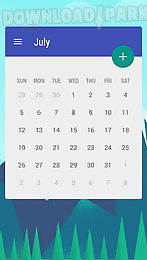 calendar widget: month