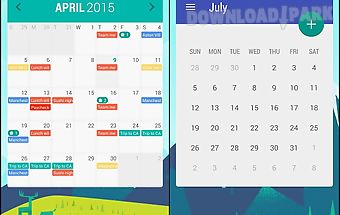 Calendar widget: month