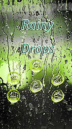rainy water drops